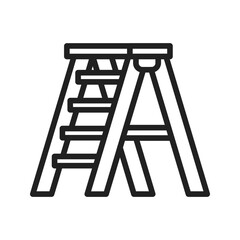 Ladder icon vector image. Suitable for mobile apps, web apps and print media.