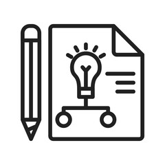 Agenda icon vector image. Suitable for mobile apps, web apps and print media.