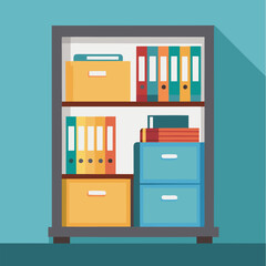 File folders used in the office are designed with artificial intelligence	
