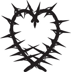 The Tension of Love Understanding the Symbolism of a Heart Bound by Barbed Wire