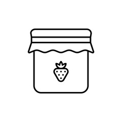 jar of jam icon illustration isolated on white background