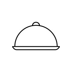 food tray icon illustration isolated on white background