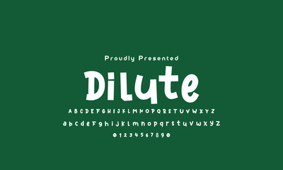 Vector Illustration Playful Handmade Typography. Font For Kids and Games. Kids style colorful font design, playful childish alphabet, letters and numbers vector illustration