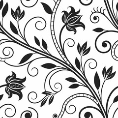 Obraz premium Seamless pattern design created in various geometric shapes and vintage style