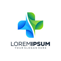 Abstract medical logo design