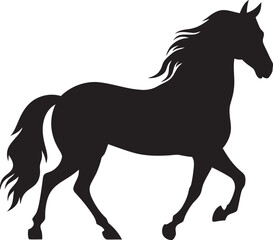 Obraz premium Horse Silhouettes in Art Therapy Exploring Healing Through Creative Expression