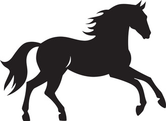 Obraz premium Horse Silhouettes as a Means of Expression How Artists Interpret Equine Forms in Unique Ways