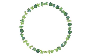 アイビーの葉のフレーム　②