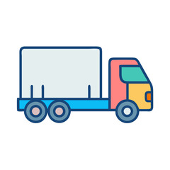 Freight Truck Icon Design