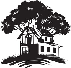 Obraz premium Treehouses as Sustainable Retreats The Environmental Impact of Elevated Homes