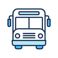Passenger Bus Front Icon Design