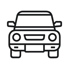 SUV Front View Icon Design