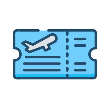 Travel Ticket Icon Design
