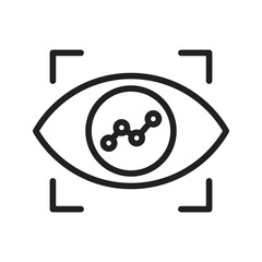 Vision icon vector image. Suitable for mobile apps, web apps and print media.