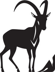 Fototapeta premium The Climbing Majesty of the Ibex Full Body Dynamics in Alpine Environments