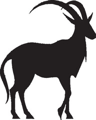 Ibex on the Horizon A Full Body Glimpse of Nature  Mountain Masterpieces