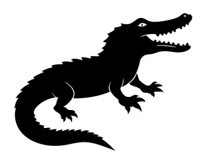 Crocodile Silhouette Vector Design, Crocodile SVG, Crocodile Icon