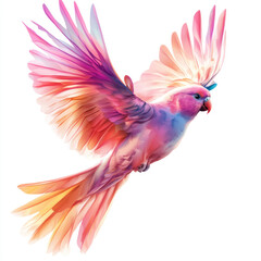 Obraz premium peacock feather isolated on white