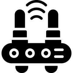 Office Router Glyph Icon