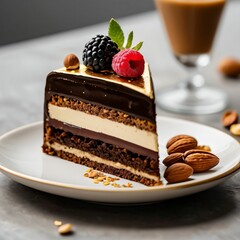 piece of chocolate cake