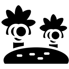 Island Glyph Icon