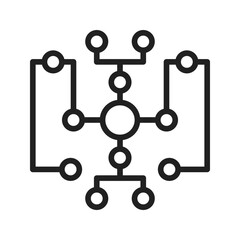 Concept Map icon vector image. Suitable for mobile apps, web apps and print media.