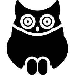 Owl Glyph Icon