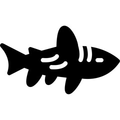 Shark Glyph Icon