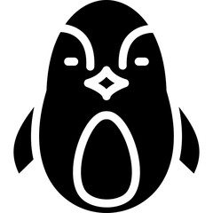 Penguin Glyph Icon
