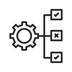 Production Priorities icon vector image. Suitable for mobile apps, web apps and print media.