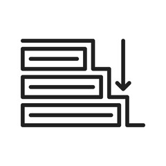 Waterfall icon vector image. Suitable for mobile apps, web apps and print media.