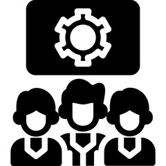 Team Innovation Glyph Icon
