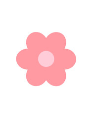 Pink flower icon 