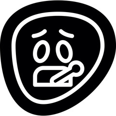 Sick Face Glyph Icon