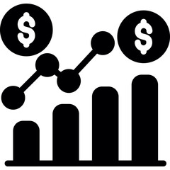 Marketing Analytics Glyph Icon