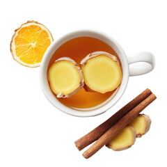 Herbal Detox Tea on transparent background