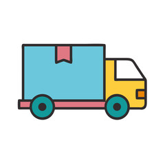 Cargo Truck Icon Design