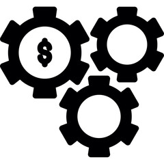 Business Process Glyph Icon