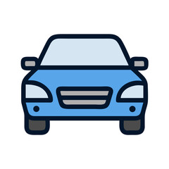 Front View Car Icon Design