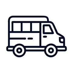 Transport Van Icon Design
