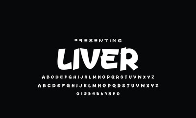 Playful style font design, colorful childish alphabet, letters and numbers vector illustration. font modern bouncy typeset, lively friendly alphabet. Playful cheerful letters.