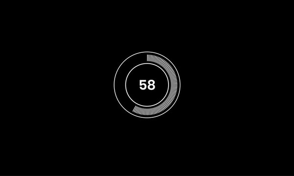 Abstract beautiful loading bar and White loading bar and Progress bar 4k animation on black background