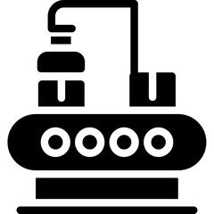 Production Process Glyph Icon