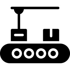 Production Output Glyph Icon