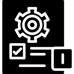Production Report Glyph Icon