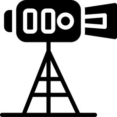 Film Crew Glyph Icon