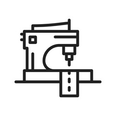 Sewing Machine icon vector image. Suitable for mobile apps, web apps and print media.