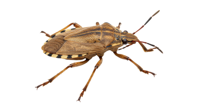 Isolated Brown Stink Bug