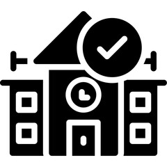 School Glyph Icon
