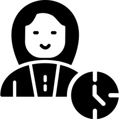 Teacher's Dedication Glyph Icon